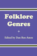 Cover of 'Folklore Genres' 