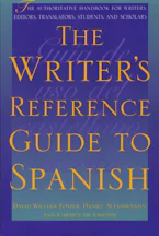 Cover of 'The Writers Reference Guide to Spanish' 