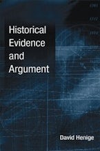 Historical Evidence and Argument Historical Evidence and Argument