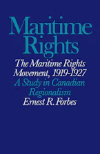 Cover of 'The Maritime Rights Movement, 1919-1927' 