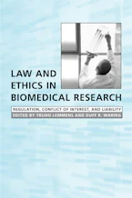 Cover of 'Law and Ethics in Biomedical Research' 