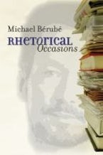 Rhetorical Occasions Rhetorical Occasions