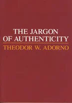 Cover of 'Jargon of Authenticity' 