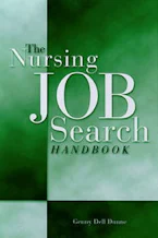 Cover of 'The Nursing Job Search Handbook' by Genny Dunne 