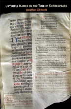 Cover of 'Untimely Matter in the Time of Shakespeare' by Jonathan Gil Harris 