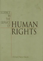 Cover of 'Science in the Service of Human Rights' 