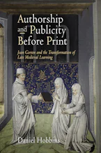 Cover of 'Authorship and Publicity Before Print' by Daniel Hobbins 