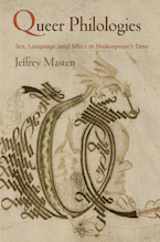 Cover of 'Queer Philologies' by Jeffrey Masten 