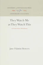 Cover of 'They Watch Me As They Watch This' by Jane Palatini Bowers 