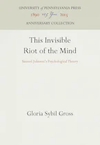 Cover of 'This Invisible Riot of the Mind' by Gloria Sybil Gross 