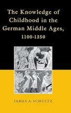Cover of 'The Knowledge of Childhood in the German Middle Ages, 1100-1350' by James A. Schultz, Jr. 