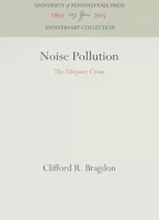 Cover of 'Noise Pollution' by Clifford R. Bragdon 