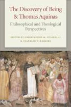 Cover of 'The Discovery of Being and Thomas Aquinas' by Christopher M. Cullen and Franklin T. Harkins 