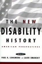 Cover of 'The New Disability History' 
