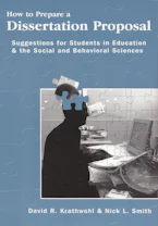 Cover of 'How to Prepare a Dissertation Proposal' by David R. Krathwohl 