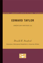Cover of 'Edward Taylor - American Writers 52' 