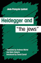 Cover of 'Heidegger and the Jews' 