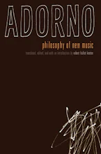Cover of 'Philosophy of New Music' 