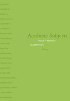 Cover of 'Aesthetic Subjects' 