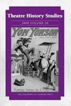 Theatre History Studies V. 28 Theatre History Studies V. 28