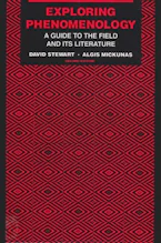 Cover of 'Exploring Phenomenology' 