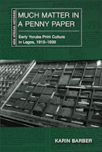 Cover of 'Much Matter in a Penny Paper' 