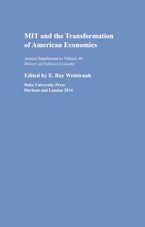 Cover of 'MIT and the Transformation of American Economics' 