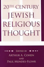 Cover of '20th Century Jewish Religious Thought' 