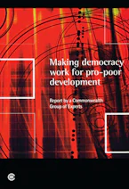Cover of 'Making Democracy Work for Pro-Poor Development' 