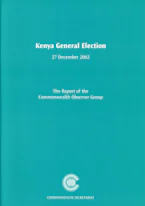 Cover of 'Kenya General Election, 27 December 2002' 