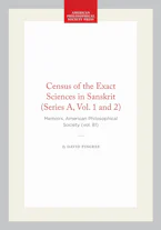 Cover of 'Census of the Exact Sciences in Sanskrit (Series a, Vol. 1 and 2)' by David Pingree 