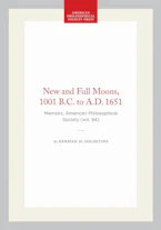 Cover of 'New and Full Moons, 1001 B.C. to a.D. 1651' by Herman H. Goldstine 