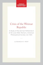 Cover of 'Crisis of the Weimar Republic' by Franklin C. West 