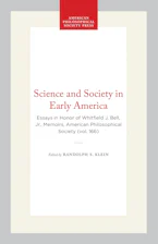 Cover of 'Science and Society in Early America' by Randolph S. Klein 