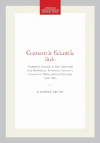 Cover of 'Contrasts in Scientific Style' by Joseph S. Fruton 