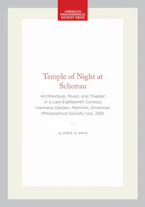 Cover of 'Temple of Night at Schonau' by John A. Rice 