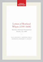 Cover of 'Letters of Rowland Whyte (1595-1608)' by Michael G. Brennan, Noel J. Kinnamon and Margaret P. Hannay 