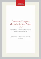 Cover of 'Octavians Campsite Memorial for the Actian War' by Photios M. Petsas and William M. Murray 