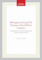 Cover of 'Berengario Da Carpi on Fracture of the Skull or Cranium' 