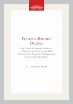 Cover of 'Processus Bernardi Delitiosi' by Alan Friedlander 