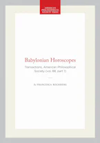 Cover of 'Babylonian Horoscopes' by Francesca Rochberg 