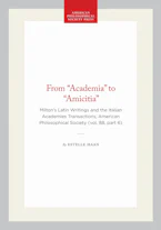 Cover of 'From "Academia" to "Amicitia"' 