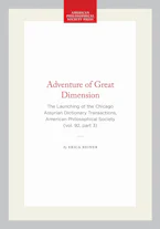 Cover of 'Adventure of Great Dimension' by Erica Reiner 