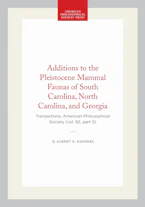 Cover of 'Additions to the Pleistocene Mammal Faunas of South Carolina, North Carolina, and Georgia' 
