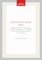 Cover of 'First I Find the Center Point' 
