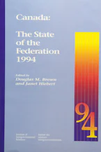 Cover of 'Canada: the State of the Federation 1994' 