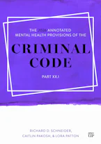 Cover of 'The 2026 Annotated Mental Health Provisions of the Criminal Code, Part XX.1' by Richard D. Schneider, Caitlin Pakosh and Lora Patton 