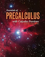 Cover of 'Essentials of Precalculus with Calculus Previews' 
