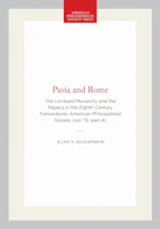 Cover of 'Pavia and Rome' by Jan T. Hallenbeck 