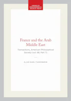 Cover of 'France and the Arab Middle East' by Jan Karl Tanenbaum 